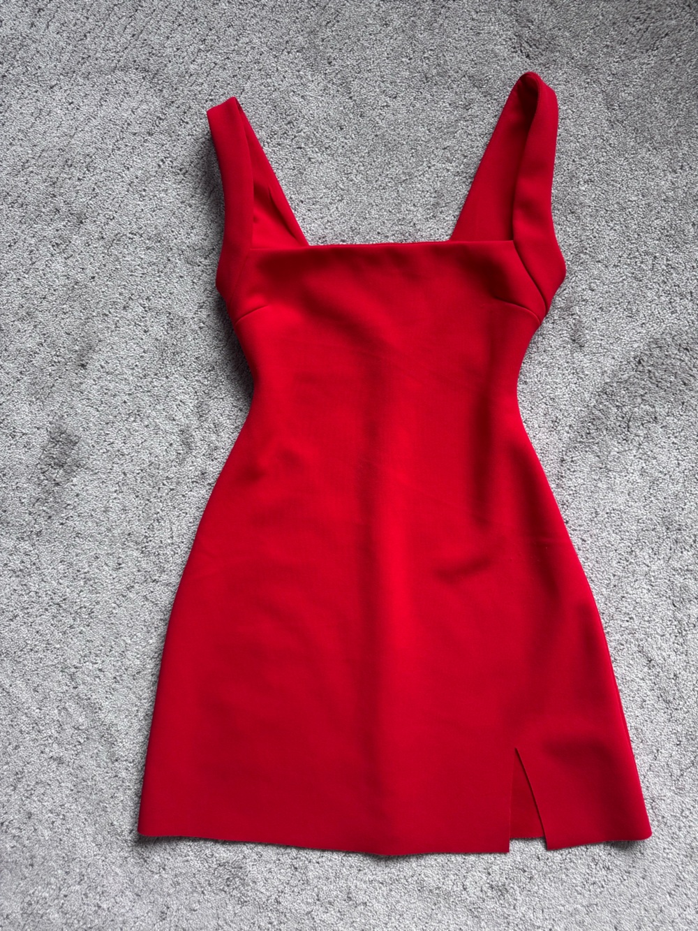 Princess Polly Bombshell Red Square Neck Bodycon Mini Dress US 4 - Picture 5 of 9